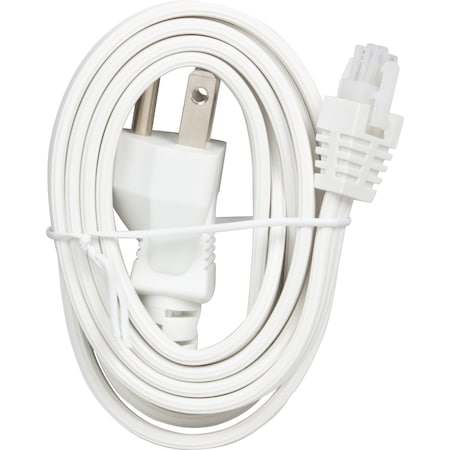 Task Lighting 5 Ft Plug Cable For 120V Bar Light, White L-BL-PC-05-W